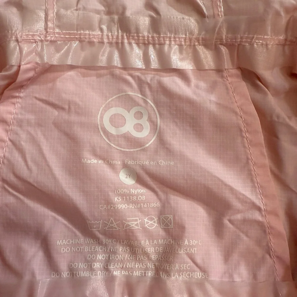 08 girls light pink‎ jacket size 2